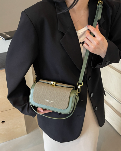 Valersia Retro II shoulder bag with coloured fabric flap | Elegant and functional design