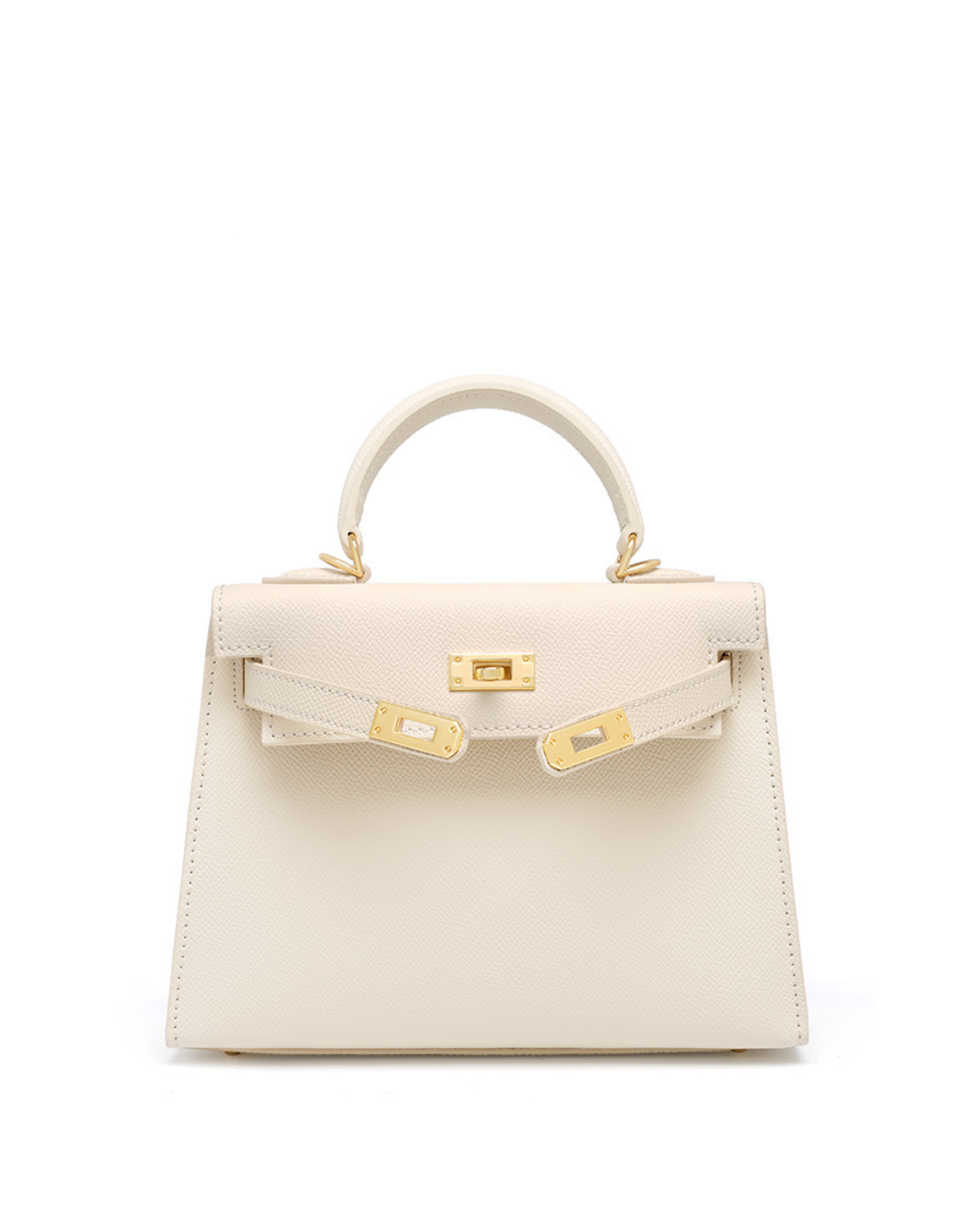 Valersia Classic Allure genuine leather bag | Elegance with gold accessories