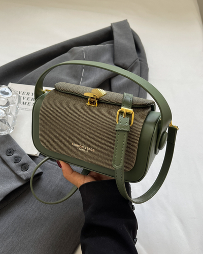 Valersia Retro II shoulder bag with coloured fabric flap | Elegant and functional design