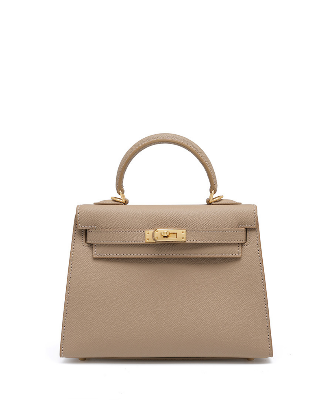 Valersia Classic Allure genuine leather bag | Elegance with gold accessories