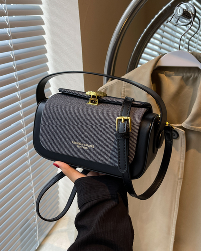 Valersia Retro II shoulder bag with coloured fabric flap | Elegant and functional design