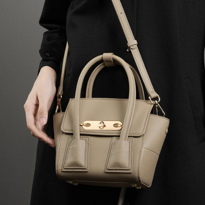 Valersia Golden Lock Touch Bag | Elegance with golden details