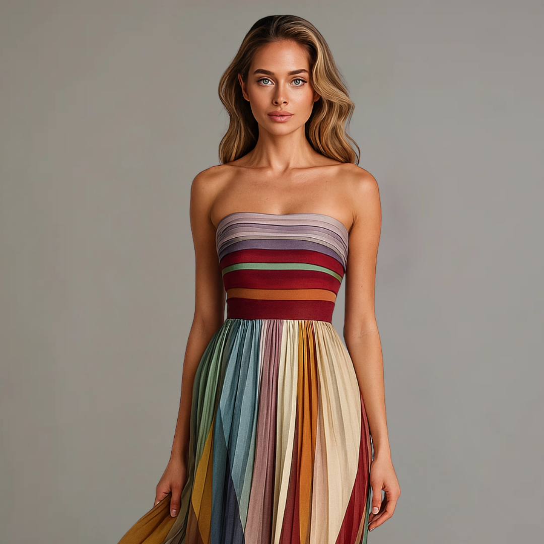 Isola | Chic Long Dress With Elegant Details