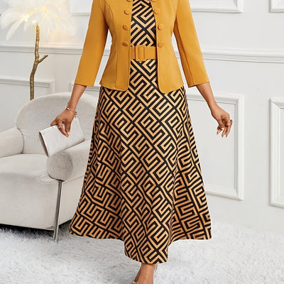 Amelie Lane | Printed Belted Two-Piece Set