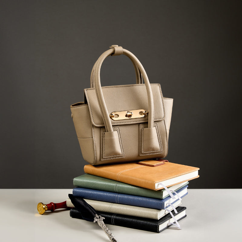 Valersia Golden Lock Touch Bag | Elegance with golden details