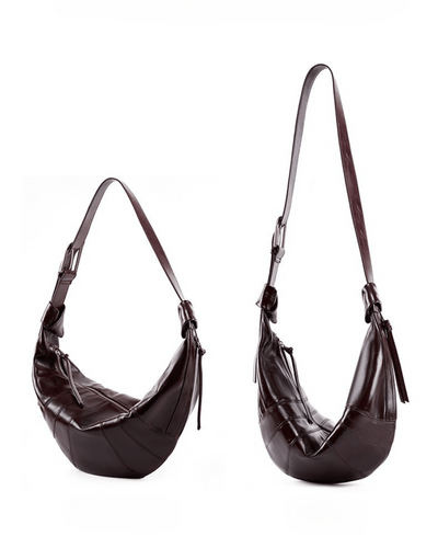 Valersia Banana Curve Lux Leather bag | For everyday use and elegance
