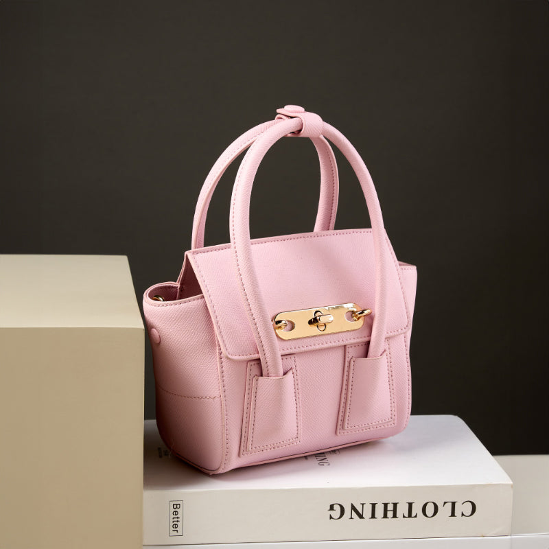 Valersia Golden Lock Touch Bag | Elegance with golden details