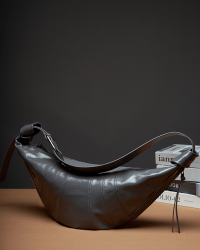 Valersia Banana Curve Lux Leather bag | For everyday use and elegance