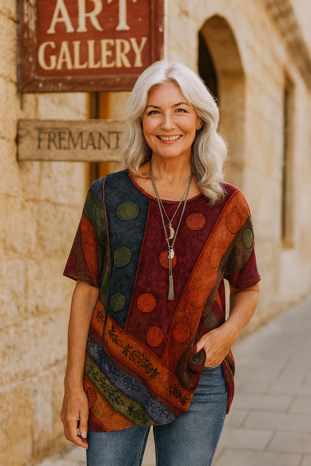 Calla | Elegant Artistic Top – Graceful Fit, Stunning Appeal