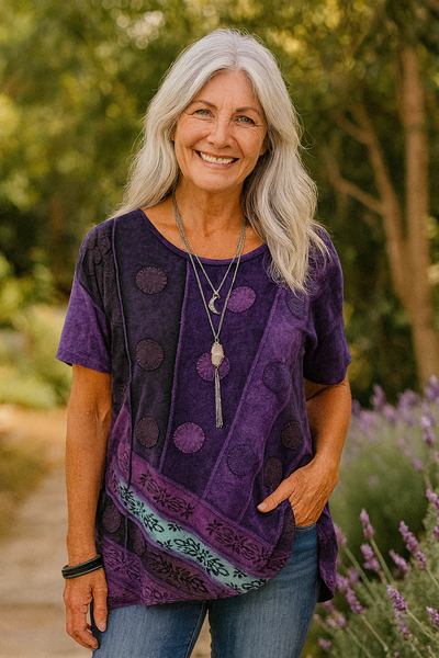 Calla | Elegant Artistic Top – Graceful Fit, Stunning Appeal
