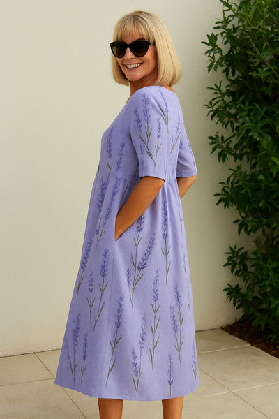 Eliza | Casual Midi Dress - Effortless Style, All-Day Comfort