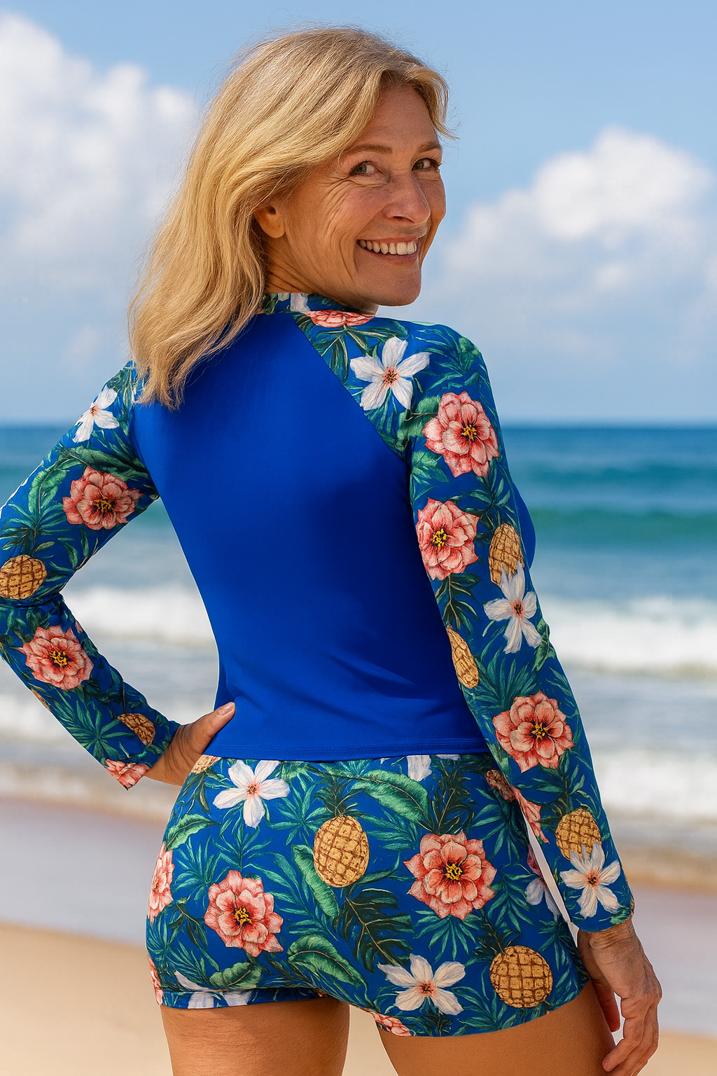 AquaGrace Tankini Set – Sun-Safe Style and All-Day Comfort
