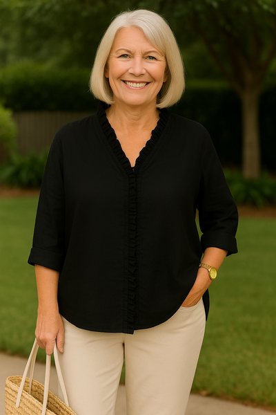 Maribel | Cozy Ruffle Blouse - Ultimate Comfort