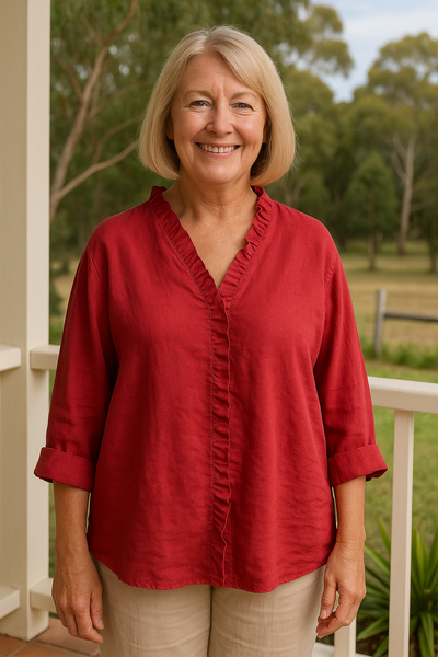 Maribel | Cozy Ruffle Blouse - Ultimate Comfort