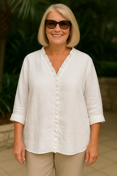 Maribel | Cozy Ruffle Blouse - Ultimate Comfort