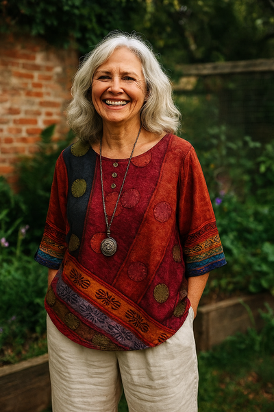 Ysolde | Elegant Artistic Top – Effortless Flow, Stunning Flattery