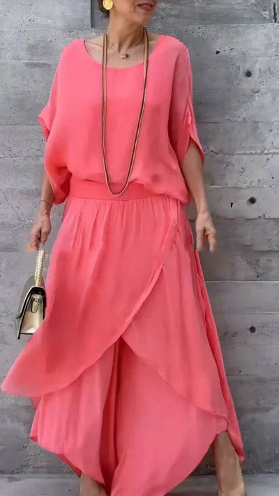 Avielle | Effortless Elegance Two-Piece Flow Set – Everyday Comfort Redefined