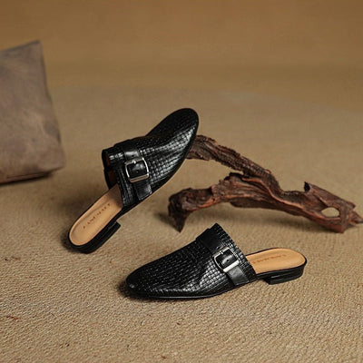 Hailey Genuine Leather Mules