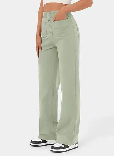 Marjorie | High-Waisted Stretch Trousers – No-Pill Fabric for Timeless Confidence