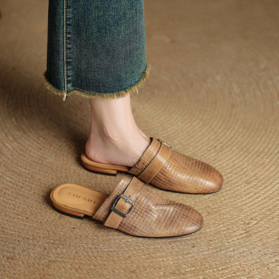 Hailey Genuine Leather Mules