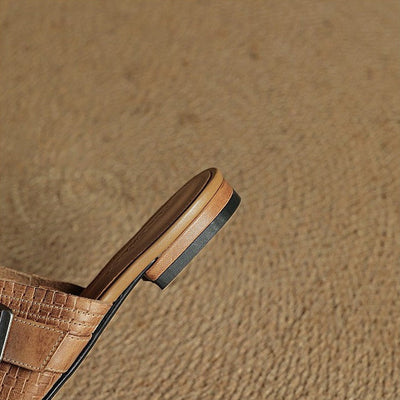 Hailey Genuine Leather Mules