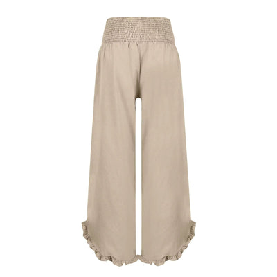 Tavina | Relaxed Cotton-Linen Trousers