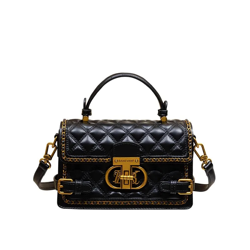 Valersia Diamond quilted handbag and shoulder bag with chain detail