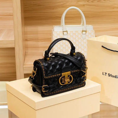 Valersia Diamond quilted handbag and shoulder bag with chain detail