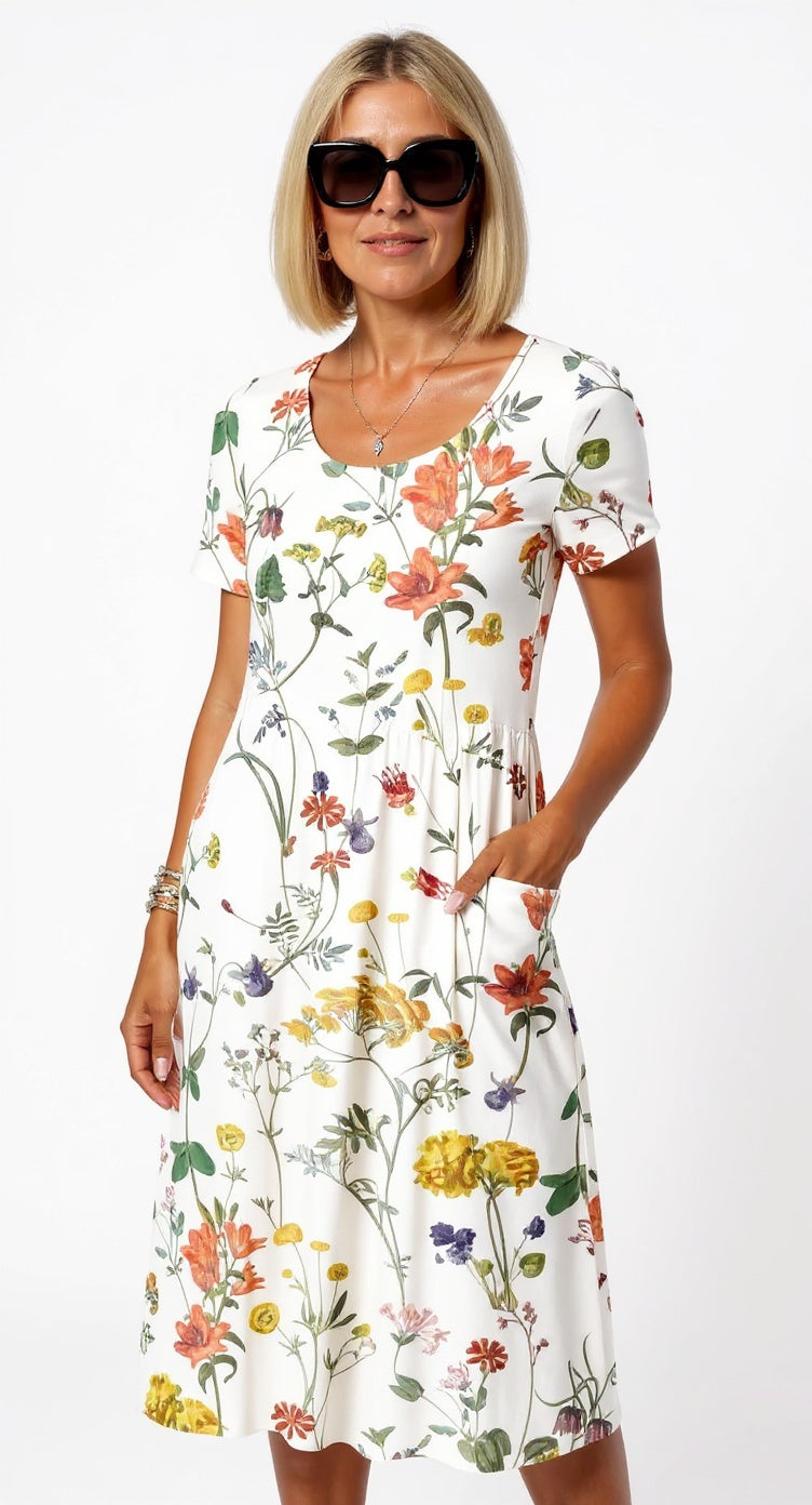 Amara | Elegant Floral Dress