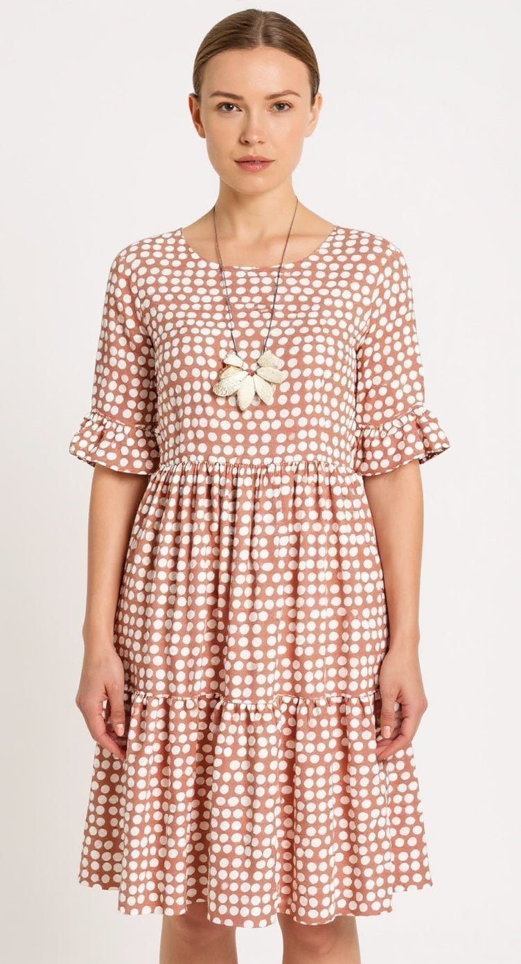 Blythea | Relaxed Tiered Midi Dress