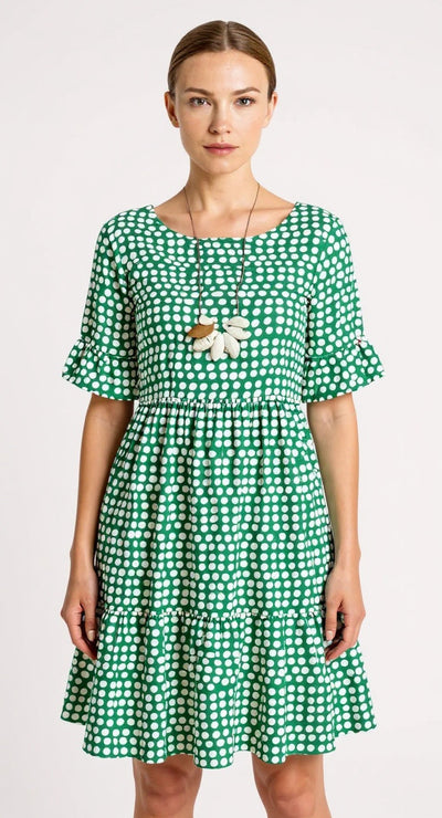 Blythea | Relaxed Tiered Midi Dress