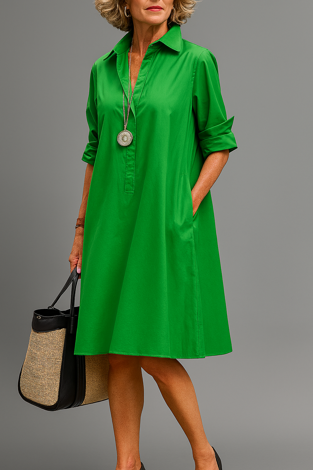 Beah – Timelessly Charming Elegant Midi Dress