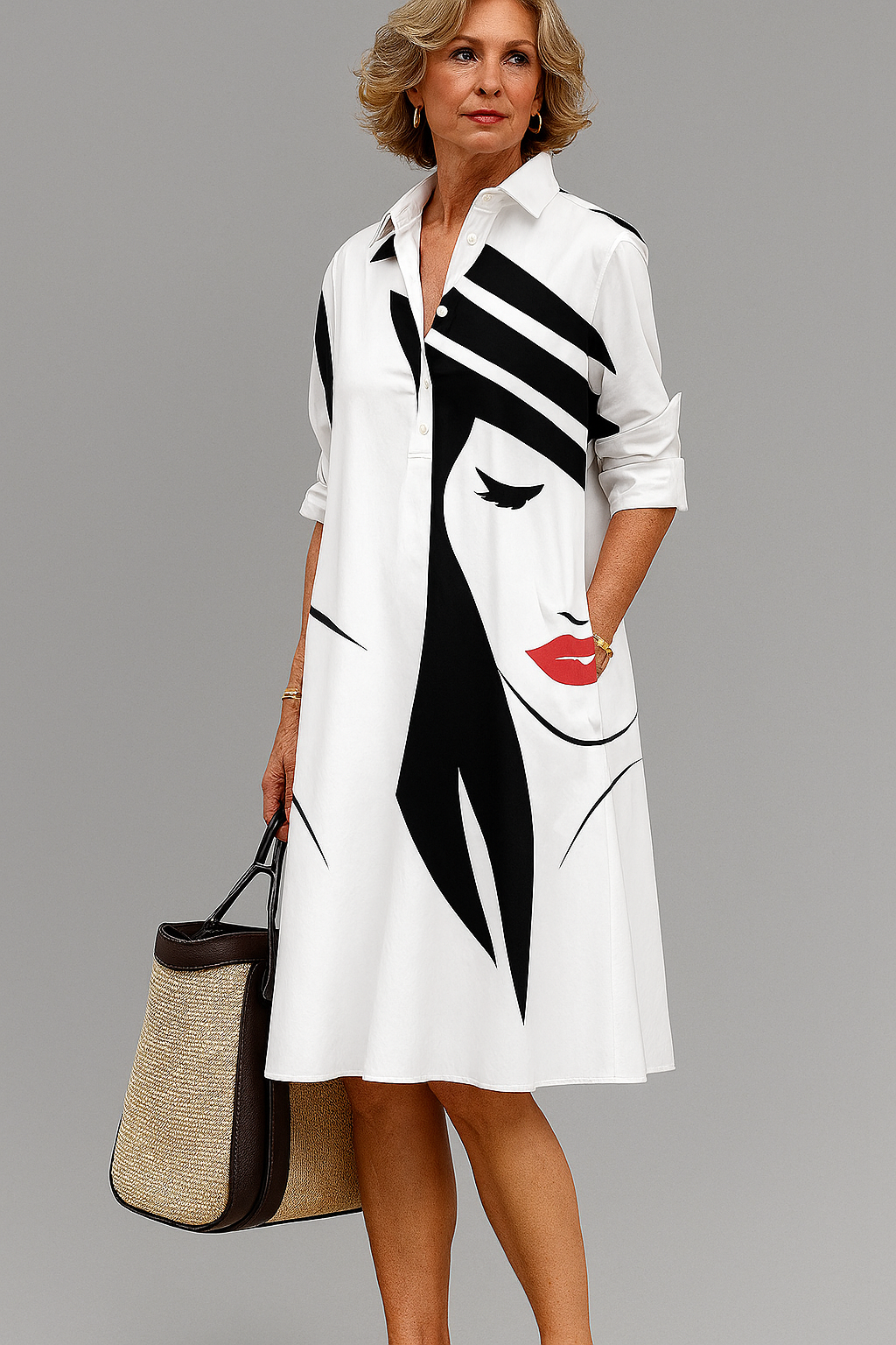 Cara – Elegant Midi Dress Perfect for Special Occasions