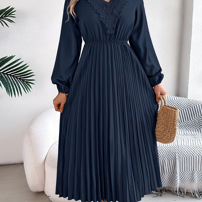 Rosalind Quinn | Lace V-Neck A-Line Dress