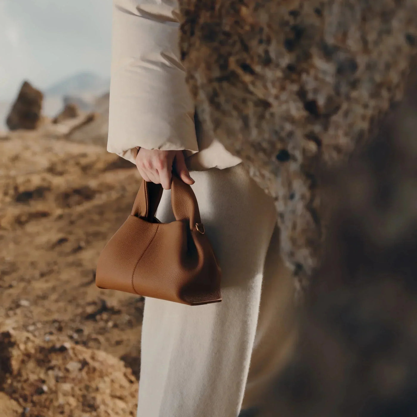 Valersia Polène Numéro Mini Leather Bag | Elegant and Compact Design