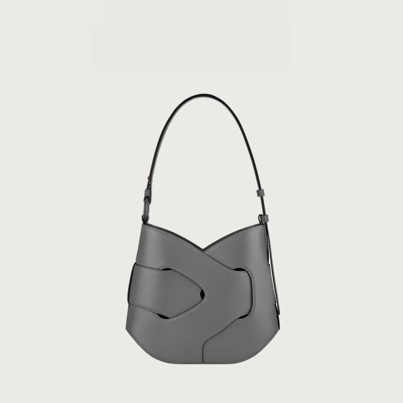 Valersia Polène Nodde Hobo Genuine Leather Bag | Elegant Design with Refined Details