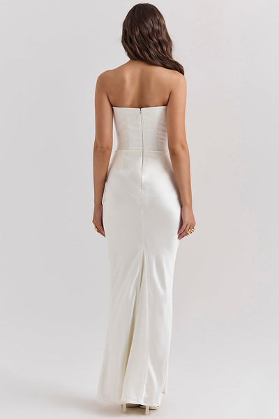 Rose Strapless Corset Maxi Dress