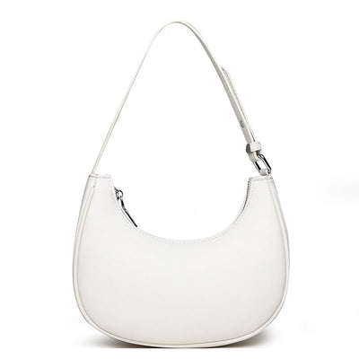 Valersia Half-moon shaped leather bag | Modern design with adjustable shoulder strap
